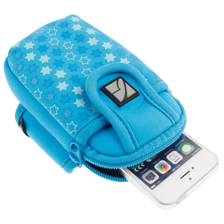 Fashionable Arm Band Case for iPhone 5 & 5C & 5S / iPhone 4 & 4S(Blue)