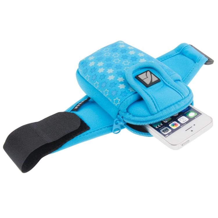 Fashionable Arm Band Case for iPhone 5 & 5C & 5S / iPhone 4 & 4S(Blue)