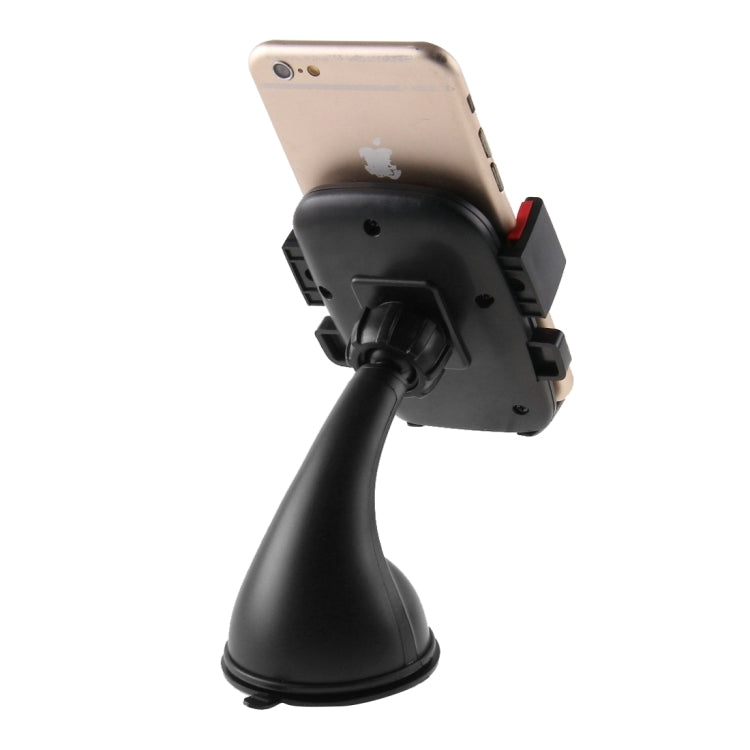Universal 360 Degree Rotation Suction Cup Car Holder / Desktop Stand, Size Range: 4.8 - 5.5 Inch, For iPhone, Galaxy, Huawei, Xiaomi, Lenovo, Sony, LG, HTC and Other Smartphones(Black)