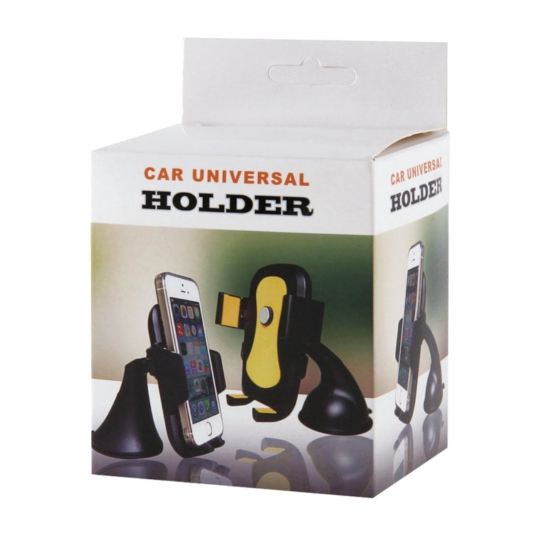 Universal 360 Degree Rotation Suction Cup Car Holder / Desktop Stand, Size Range: 4.8 - 5.5 Inch, For iPhone, Galaxy, Huawei, Xiaomi, Lenovo, Sony, LG, HTC and Other Smartphones(Black)