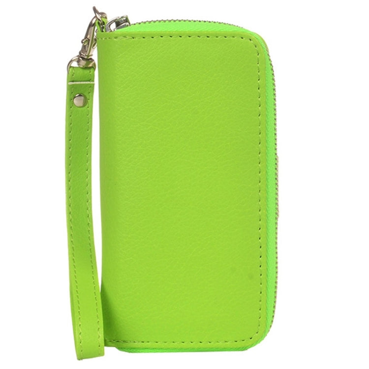 Zipper Wallet Leather Case with Lanyard for iPhone 5 & 5