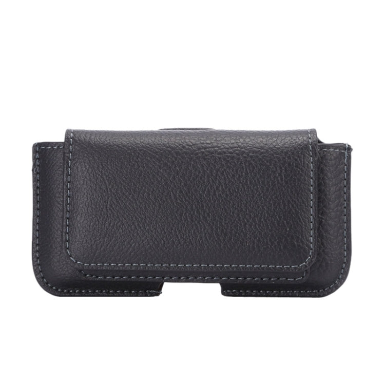 Litchi Texture Leather Waist Bag with Card Slot for iPhone 5 & 4