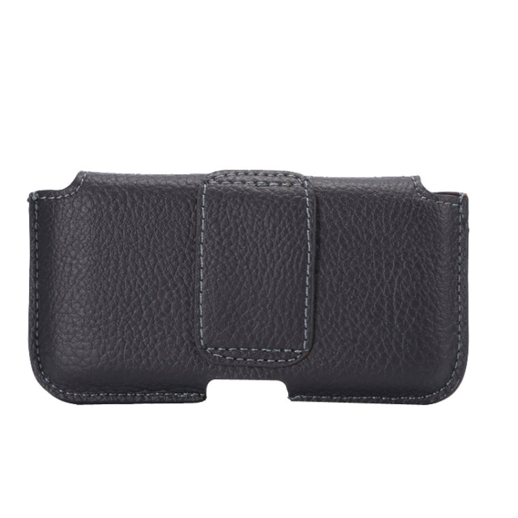Litchi Texture Leather Waist Bag with Card Slot for iPhone 5 & 4
