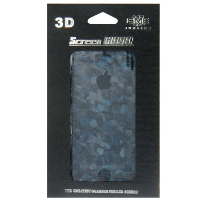 3D Effect 2 in 1(Front+Back) Color Geometry Pattern Color Shining & Crystal Protective Skin Sticker for iPhone 5,With Dishcloth