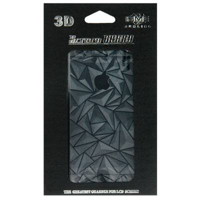 3D Effect 2 in 1(Front+Back) Stereoscopic Triangle Pattern Color Shining & Crystal Protective Skin Sticker for iPhone 5,With Dishcloth