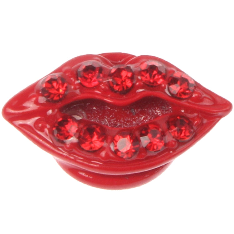 Mouth Style Plastic Home Button Sticker for iPad / iTouch / iPhone(Red)