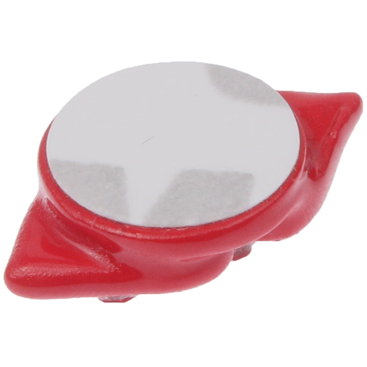 Mouth Style Plastic Home Button Sticker for iPad / iTouch / iPhone(Red)