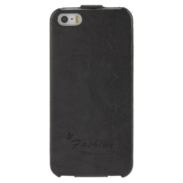 Deluxe Retro Flip PU Leather Case with Fashion Logo for iPhone 5 & 5s & SE & SE