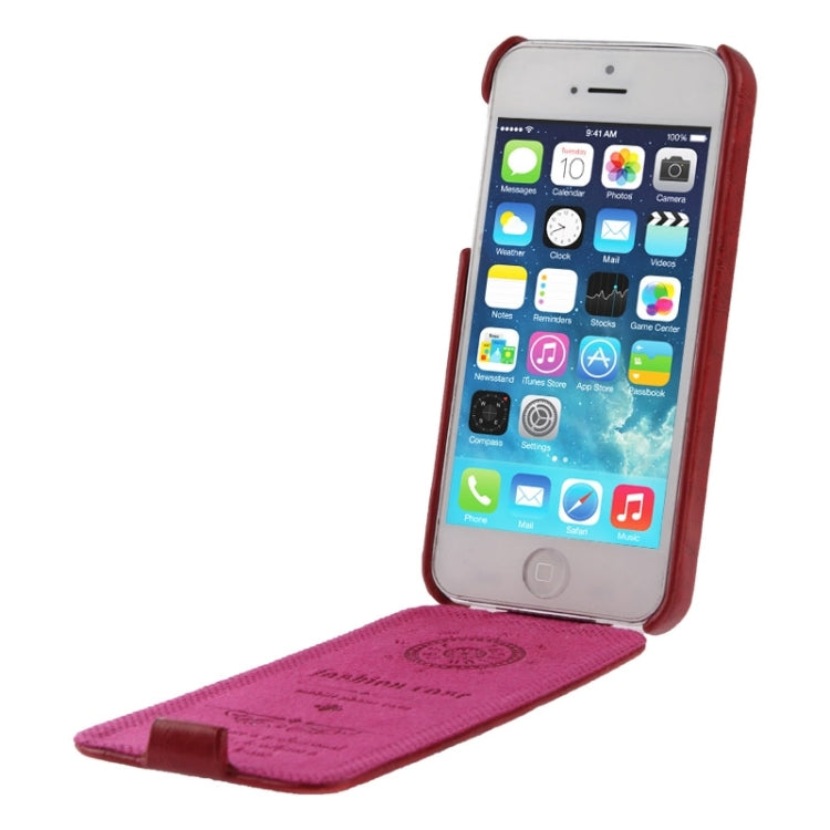 Deluxe Retro Flip PU Leather Case with Fashion Logo for iPhone 5 & 5s & SE & SE