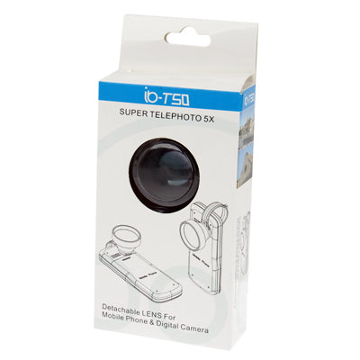 5X Telephoto Lens Detachable, For iPhone, Galaxy, Huawei, Xiaomi, LG, HTC and Other Smart Phones
