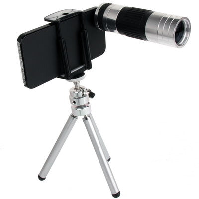 16X Optical Zoom Lens Mobile Phone Telescope Lens with a Microscope Lens + Tripod + Plastic Case for iPhone 5 & 5S