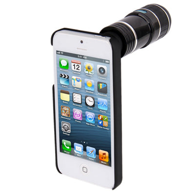 12X Optical Zoom Mobile Phone Telescope Lens with Tripod + Plastic Case for iPhone 5