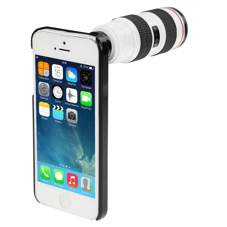 10X Optical Zoom Mobile Phone Telescope Lens with Tripod + Black Plastic Case for iPhone 5