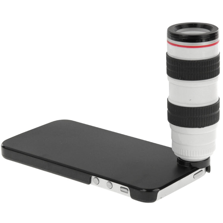 10X Optical Zoom Mobile Phone Telescope Lens with Tripod + Black Plastic Case for iPhone 5