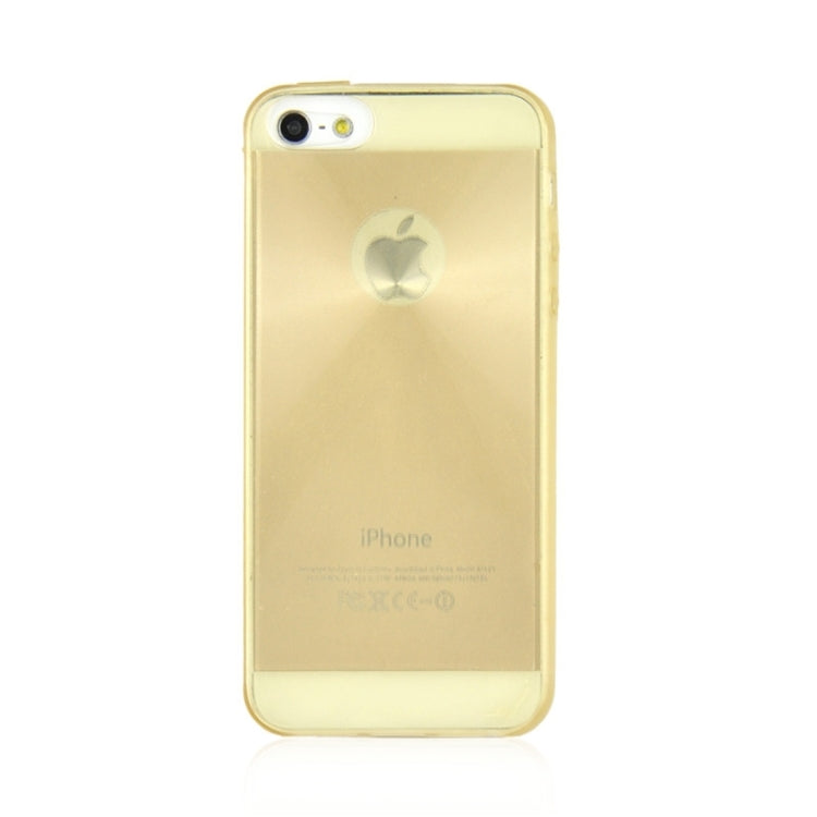 0.3mm Ultrathin CD Texture TPU Protective Transparent Case for iPhone 5 & 5s & SE