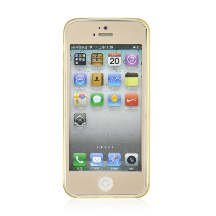 0.3mm Ultrathin CD Texture TPU Protective Transparent Case for iPhone 5 & 5s & SE