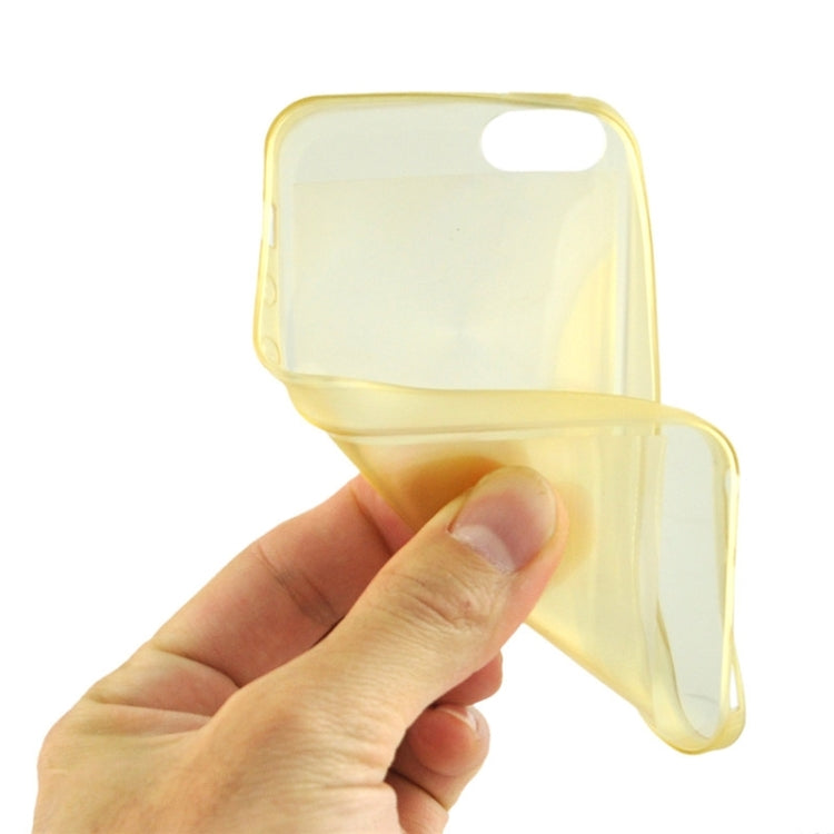 0.3mm Ultrathin CD Texture TPU Protective Transparent Case for iPhone 5 & 5s & SE