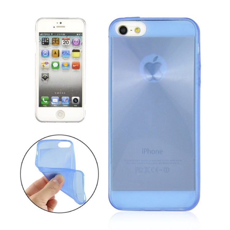 0.3mm Ultrathin CD Texture TPU Protective Transparent Case for iPhone 5 & 5s & SE