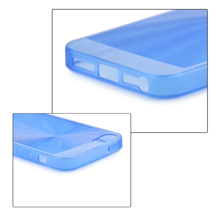 0.3mm Ultrathin CD Texture TPU Protective Transparent Case for iPhone 5 & 5s & SE