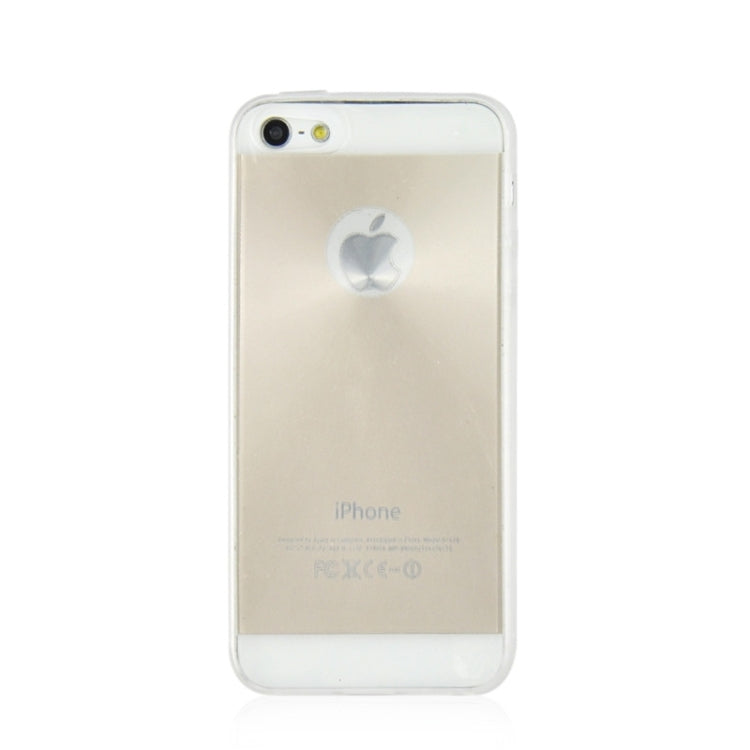 0.3mm Ultrathin CD Texture TPU Protective Transparent Case for iPhone 5 & 5s & SE