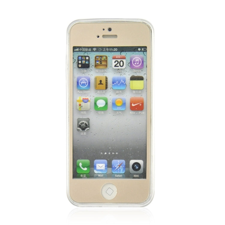 0.3mm Ultrathin CD Texture TPU Protective Transparent Case for iPhone 5 & 5s & SE