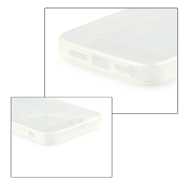 0.3mm Ultrathin CD Texture TPU Protective Transparent Case for iPhone 5 & 5s & SE