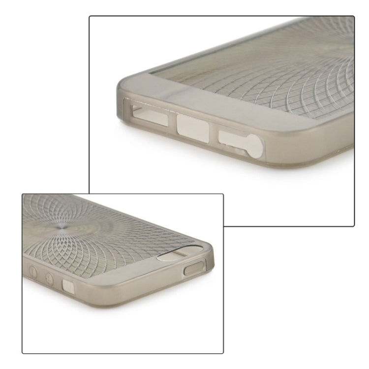 0.3mm Ultrathin Eye of Sun Grain TPU Case for iPhone 5 & 5s & SE & SE