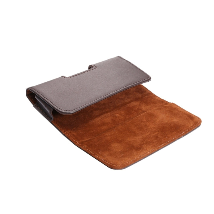 Crazy Horse Texture Vertical Flip Genuine Leather Case / Waist Bag with Back Splint for iPhone 4S / 5 / 5S / 5C