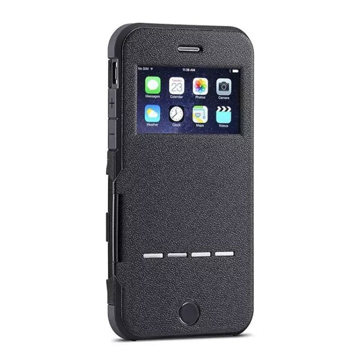 Litchi Texture Horizontal Flip Smart Case with Call Display ID and Receive Call & Wake-up / Sleep Function for iPhone 5 & 5s & SE