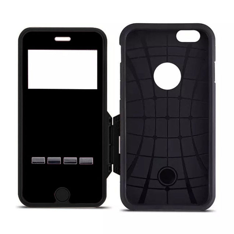 Litchi Texture Horizontal Flip Smart Case with Call Display ID and Receive Call & Wake-up / Sleep Function for iPhone 5 & 5s & SE