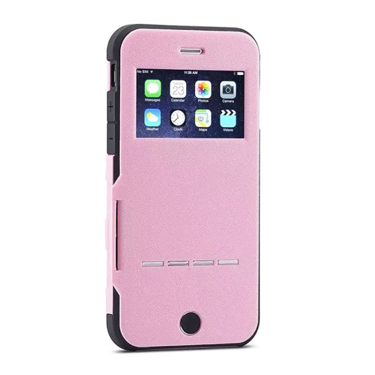Litchi Texture Horizontal Flip Smart Case with Call Display ID and Receive Call & Wake-up / Sleep Function for iPhone 5 & 5s & SE
