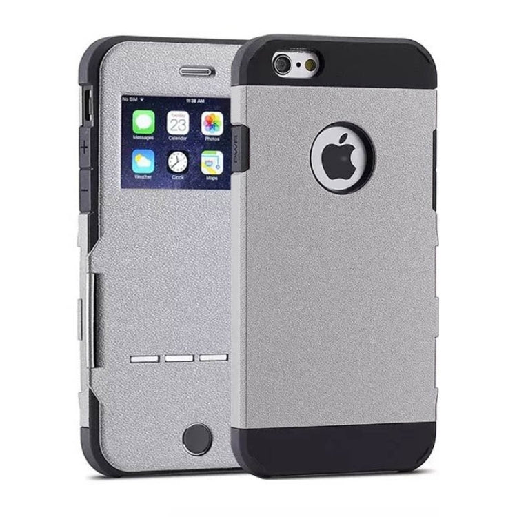 Litchi Texture Horizontal Flip Smart Case with Call Display ID and Receive Call & Wake-up / Sleep Function for iPhone 5 & 5s & SE