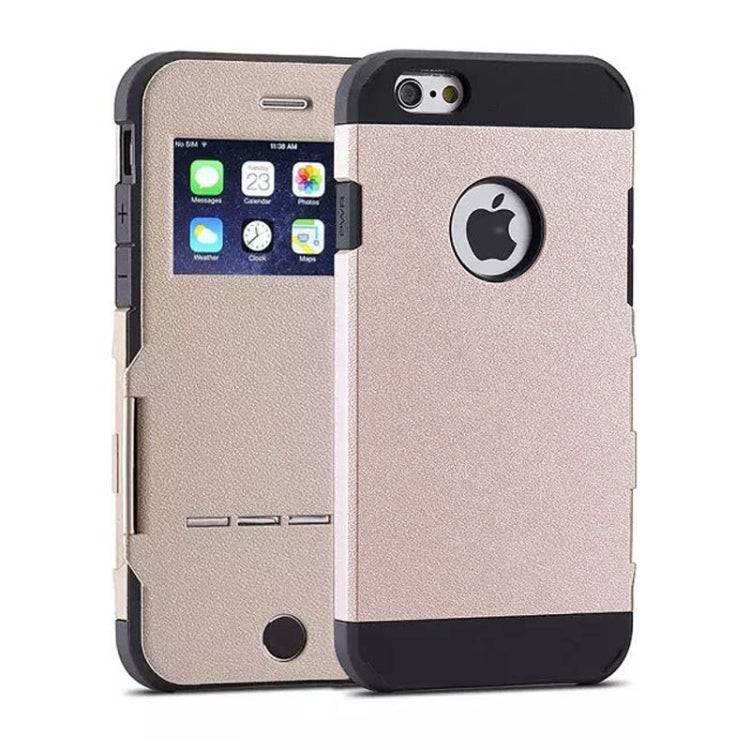 Litchi Texture Horizontal Flip Smart Case with Call Display ID and Receive Call & Wake-up / Sleep Function for iPhone 5 & 5s & SE
