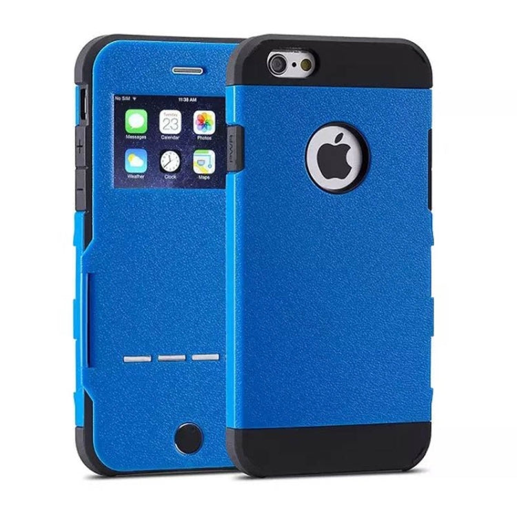 Litchi Texture Horizontal Flip Smart Case with Call Display ID and Receive Call & Wake-up / Sleep Function for iPhone 5 & 5s & SE
