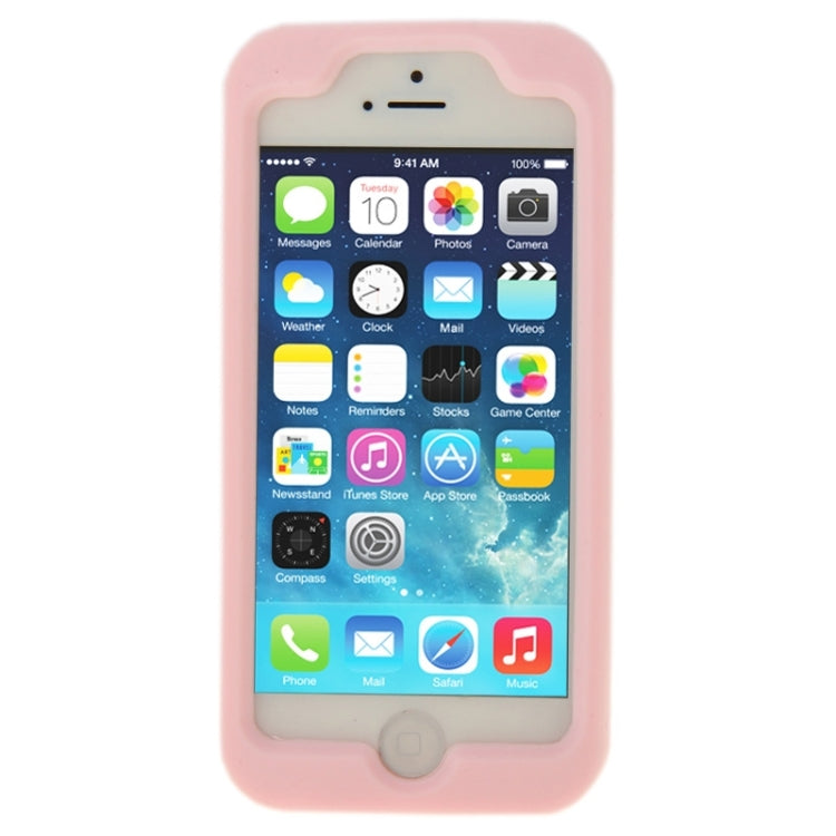 3D Lipstick Pattern Silicone Protective Case for iPhone 5 & 5s & SE