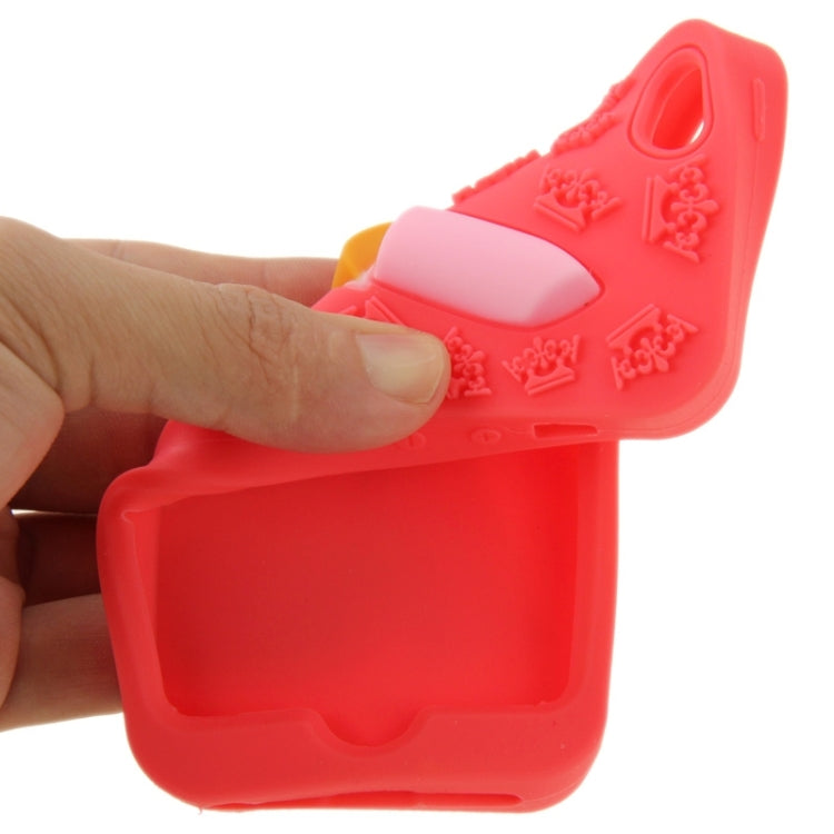3D Lipstick Pattern Silicone Protective Case for iPhone 5 & 5s & SE