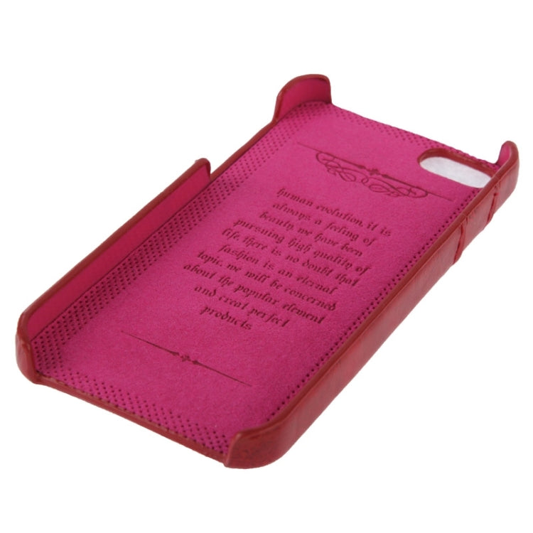 Deluxe Retro PU Leather Back Cover Case with Card Slots with Fashion Logo for iPhone 5 & 5s & SE