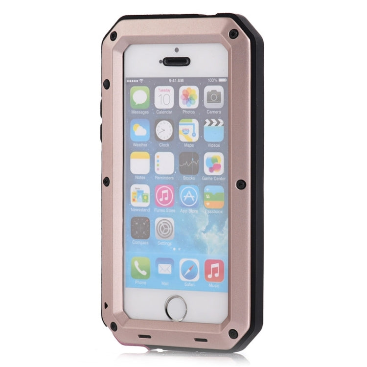 Waterproof Dustproof Shockproof Metal Armour Protective Case for iPhone 5S