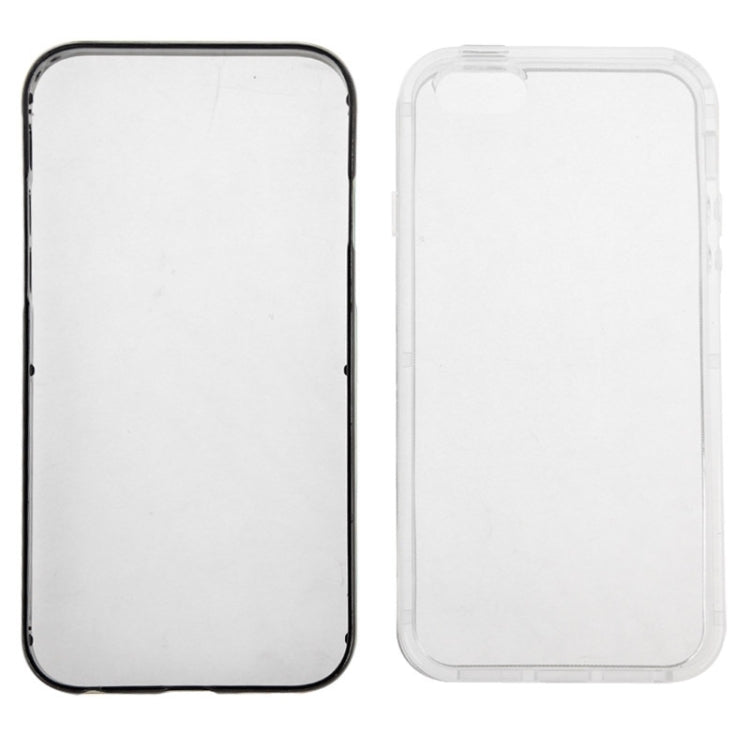 TPU Transparent Protective Case with Colorful Electroplating Frame for iPhone 5 & 5s & SE