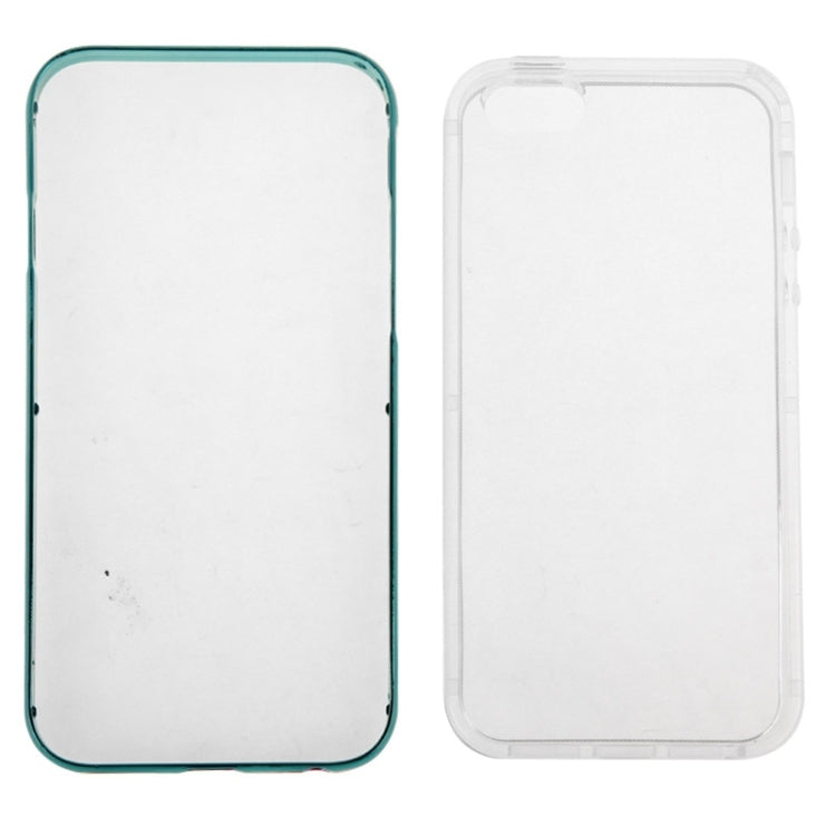 TPU Transparent Protective Case with Colorful Electroplating Frame for iPhone 5 & 5s & SE