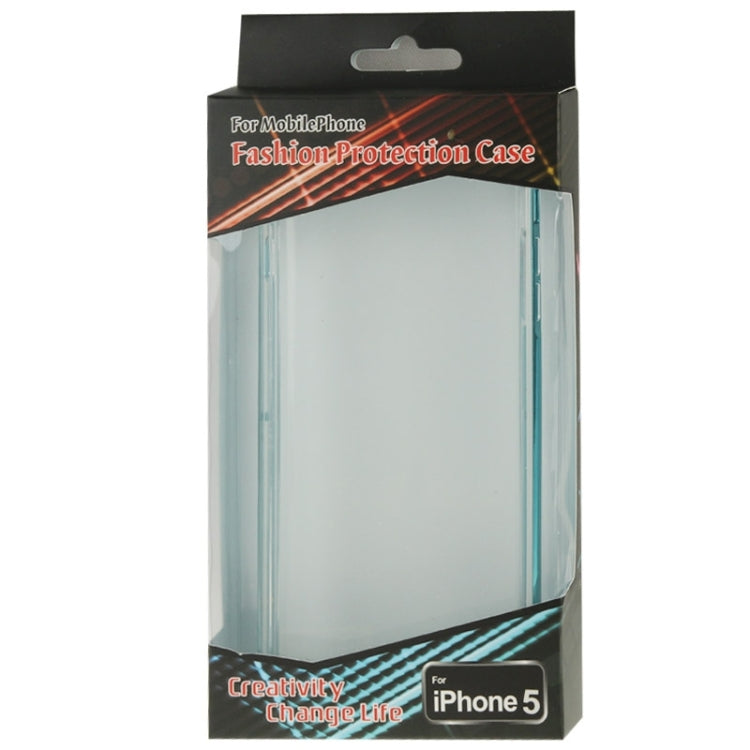 TPU Transparent Protective Case with Colorful Electroplating Frame for iPhone 5 & 5s & SE