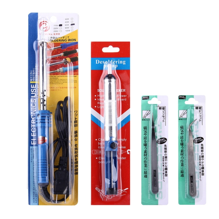 HH401 16 in 1 40W 110V Electric Soldering Tools Set With Iron Stand Desolder Pump