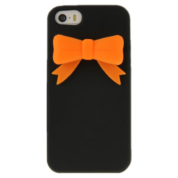 Stereoscopic Bowknot Silicone Protective Case for iPhone 5 & 5s & SE