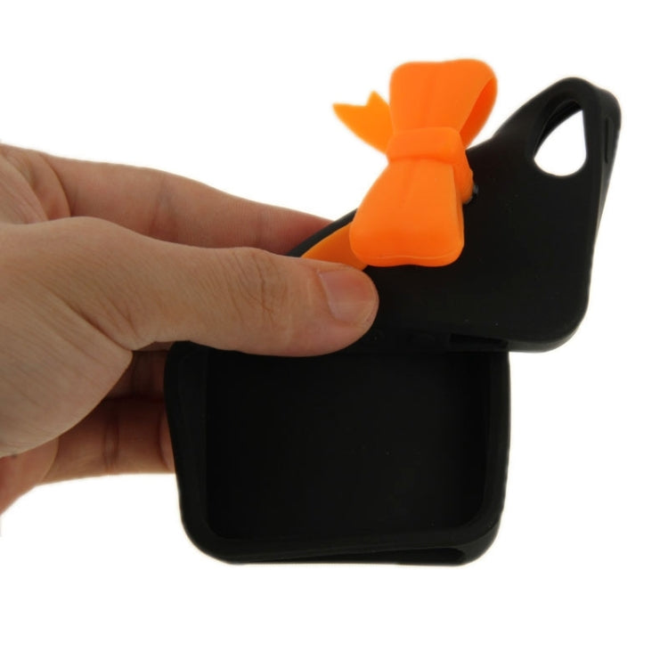 Stereoscopic Bowknot Silicone Protective Case for iPhone 5 & 5s & SE