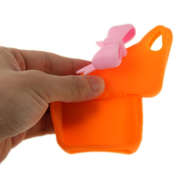 Stereoscopic Bowknot Silicone Protective Case for iPhone 5 & 5s & SE