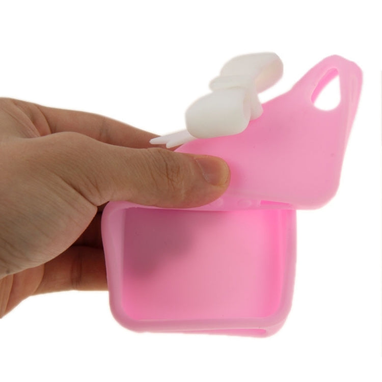 Stereoscopic Bowknot Silicone Protective Case for iPhone 5 & 5s & SE