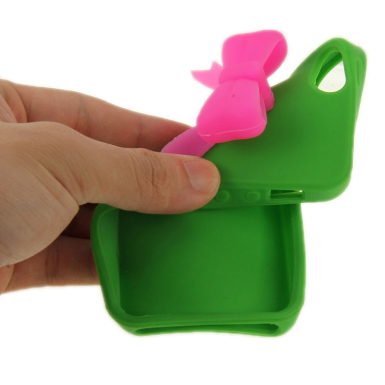 Stereoscopic Bowknot Silicone Protective Case for iPhone 5 & 5s & SE