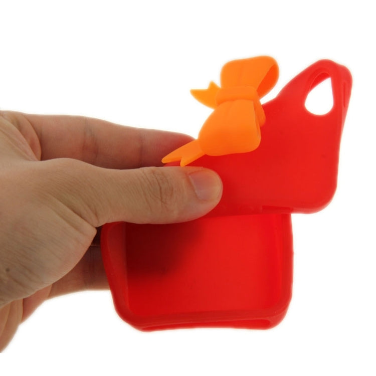 Stereoscopic Bowknot Silicone Protective Case for iPhone 5 & 5s & SE