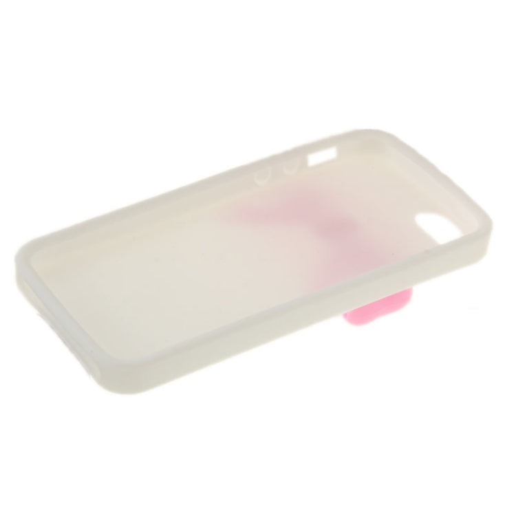Stereoscopic Bowknot Silicone Protective Case for iPhone 5 & 5s & SE