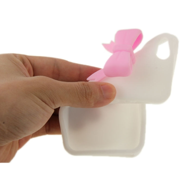 Stereoscopic Bowknot Silicone Protective Case for iPhone 5 & 5s & SE